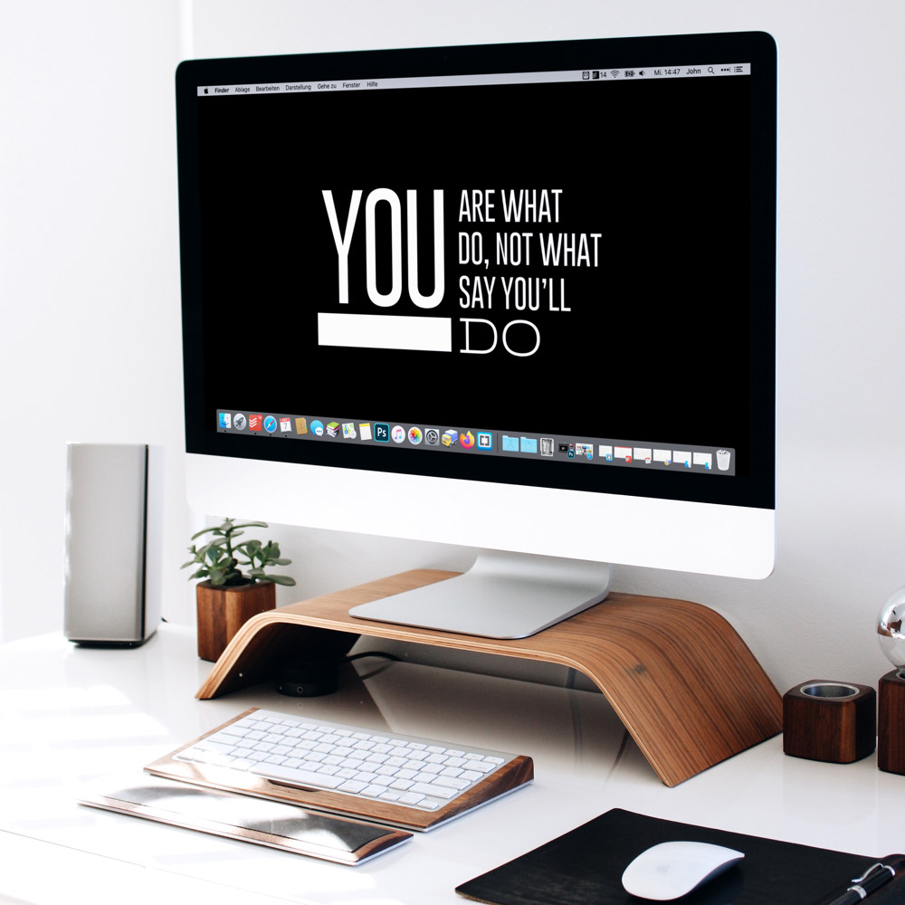 Desk with Mac